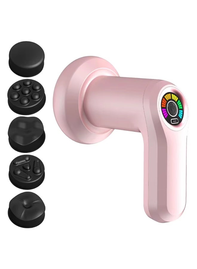 جهاز مساج متعدد الرؤوس 5 في 1 – مسدس تدليك للجسم لتخفيف آلام العضلات واسترخاء الجسم – عدة سرعات - Image 2